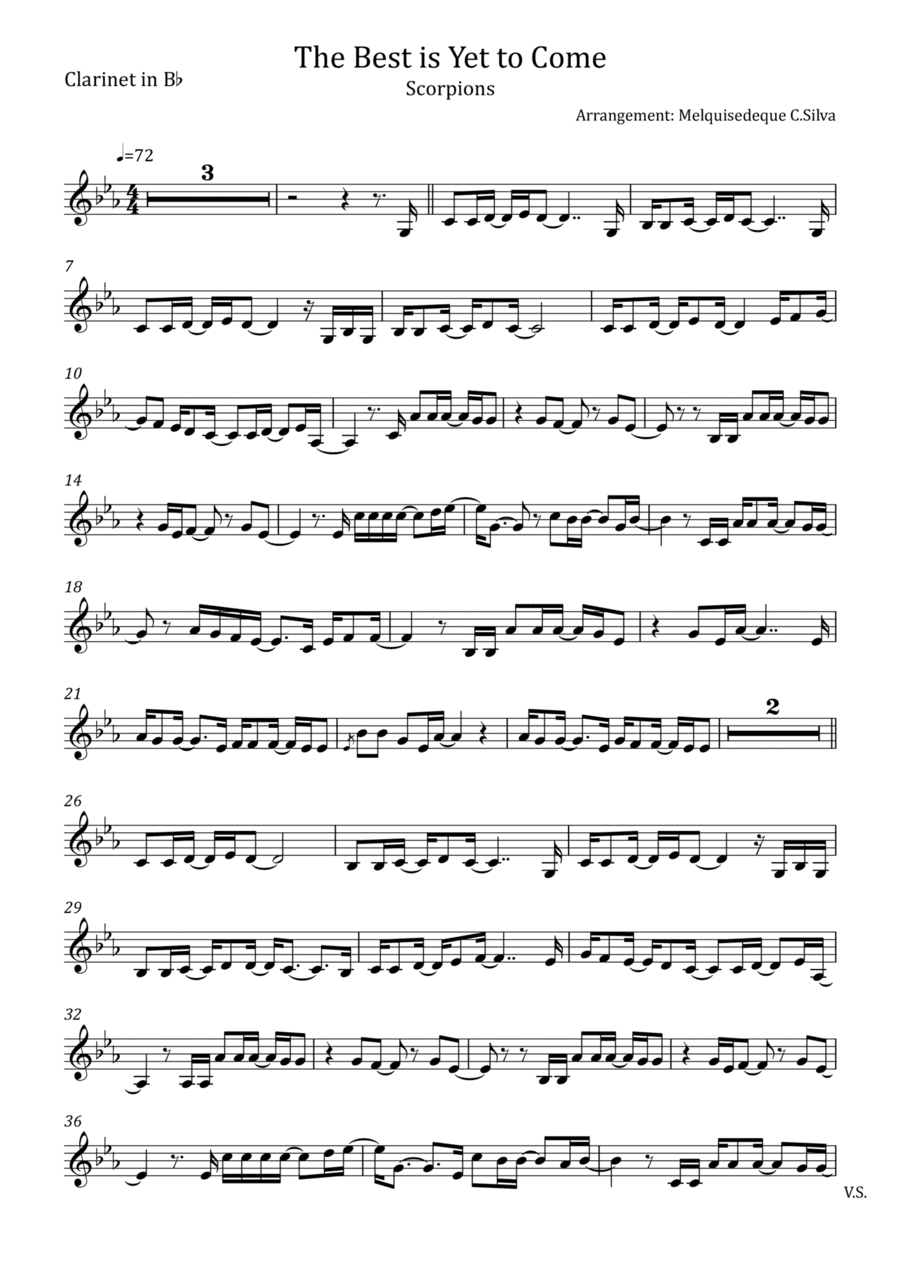 The Best Is Yet To Come (arr. Melquisedeque C.Silva)