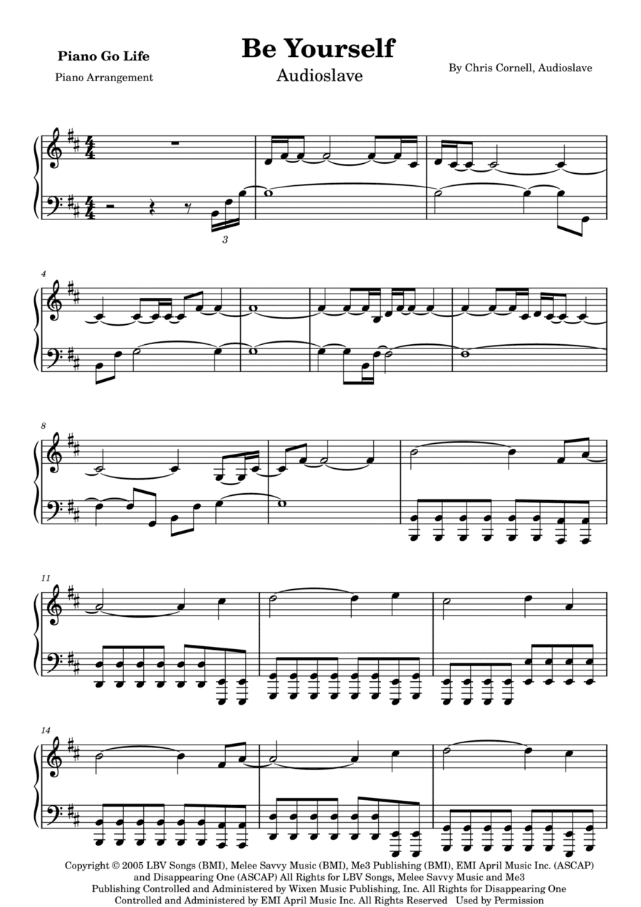 Be Yourself (arr. Piano Go Life)