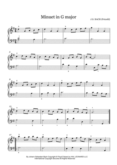 Minuet I In G Major (arr. Floyd Falsani)