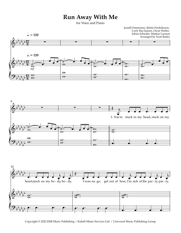 Run Away With Me (arr. Scott Bailey)