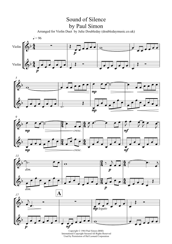 The Sound Of Silence (arr. Julie Doubleday)