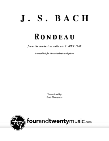 Rondeau (from Suite no 2) for 3 clarinets and piano (arr. Brett Thompson)