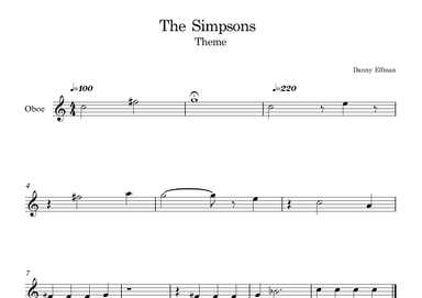 Theme From The Simpsons (arr. E.P)