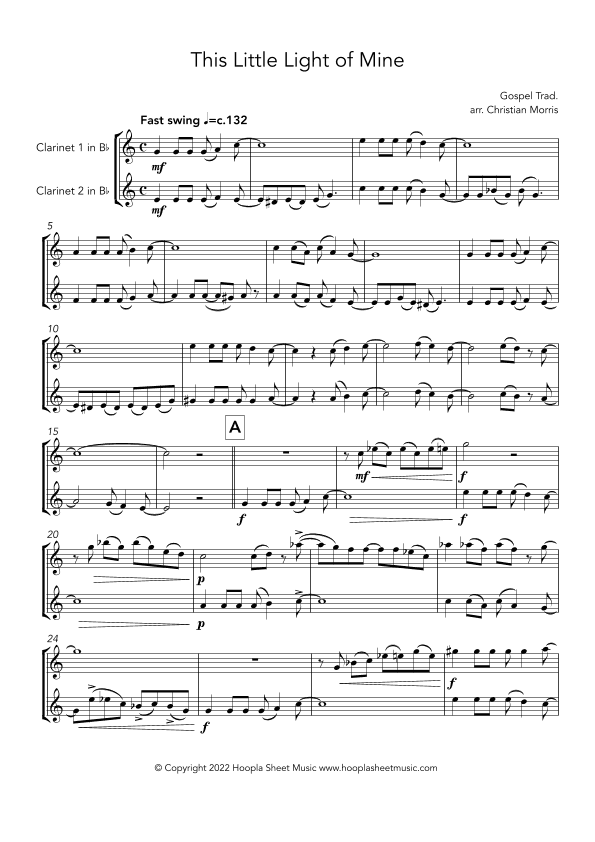 This Little Light of Mine (arr. Christian Morris)
