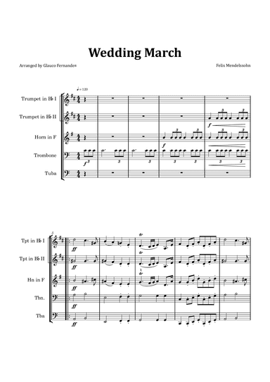 Wedding March (arr. Glauco Fernandes)