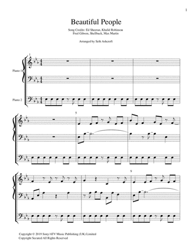 Beautiful People (arr. Ashcroft Music)