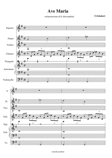 Ave Maria per piccola orchestra (arr. Ester Alessandrini)