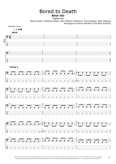 Bored To Death (arr. The Bass Diaries)