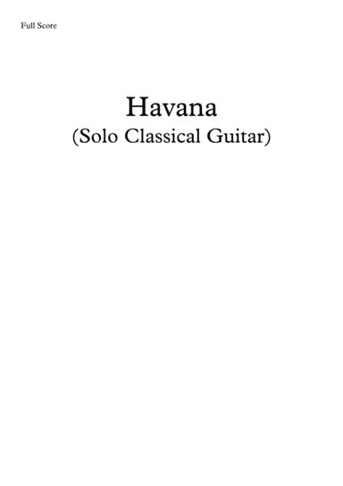 Havana (arr. Simon Dawson)