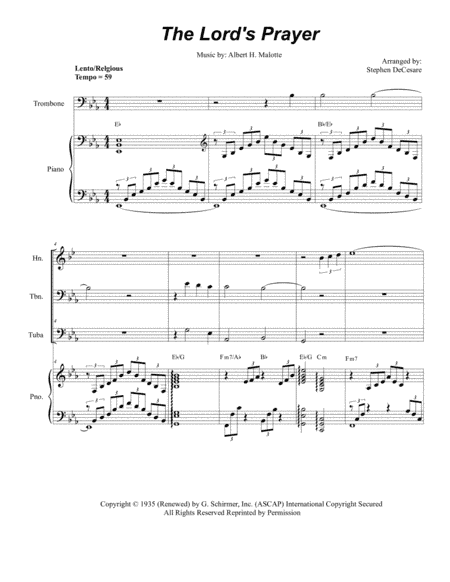 The Lord's Prayer (arr. Stephen DeCesare)