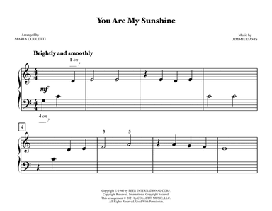 You Are My Sunshine (arr. Maria Colletti)