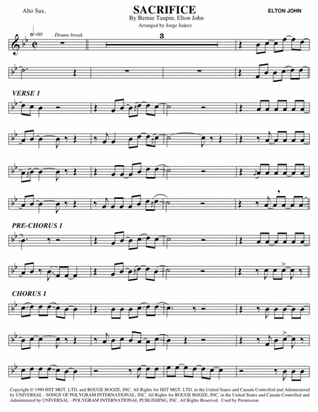 Sacrifice (arr. Jorge Juárez)