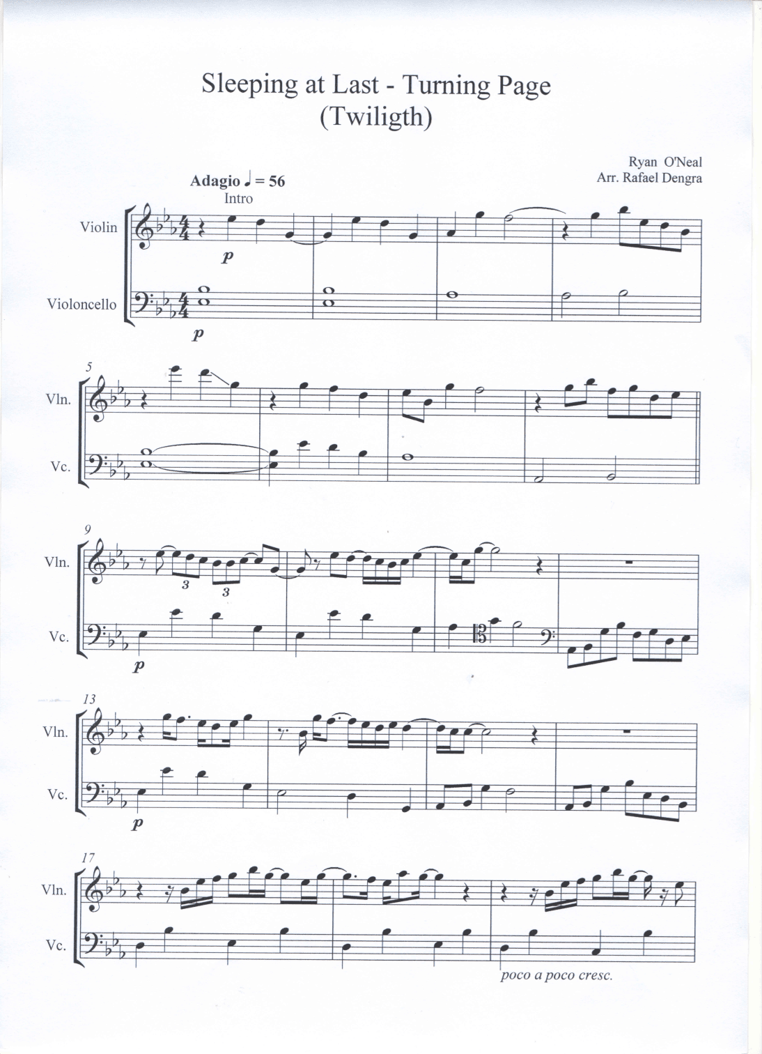 Turning Page (arr. Rafael Dengra)