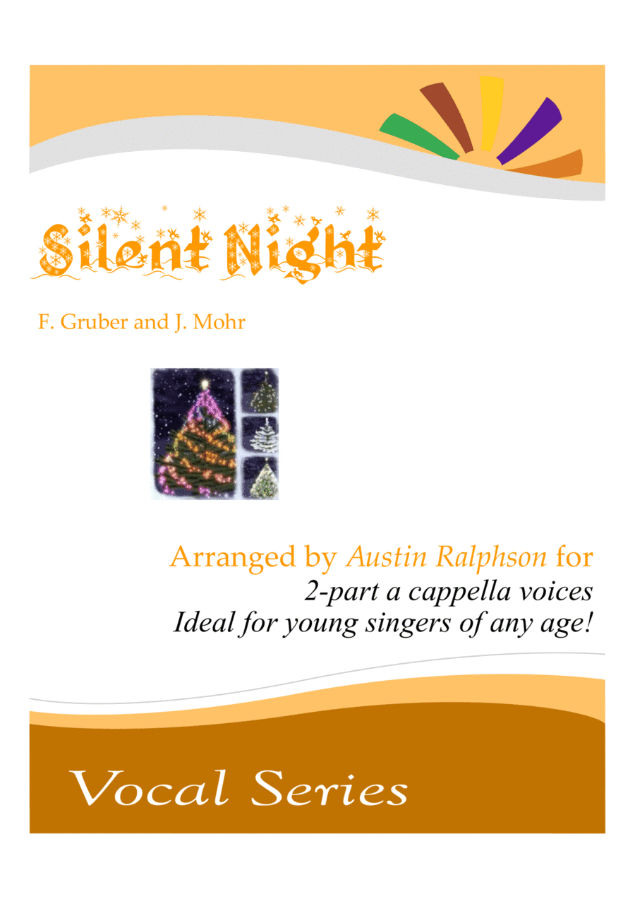 Silent Night - a cappella easy 2-part voices, for junior choir (arr. Austin Ralphson)