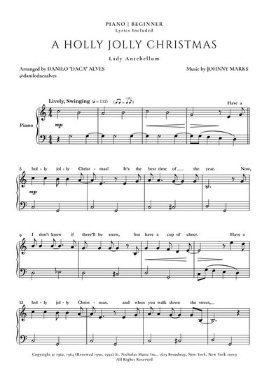 A Holly Jolly Christmas (arr. Danilo "Daca" Alves)