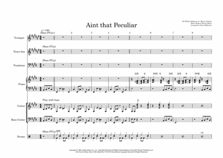 Ain't That Peculiar (arr. Daryl McKenzie)