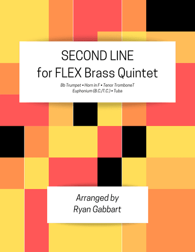 Second Line for Beginner Brass Quintet (arr. Ryan Gabbart)