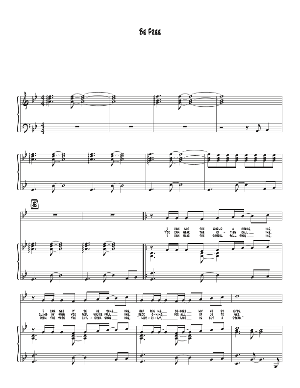 Be Free (arr. Biegler)