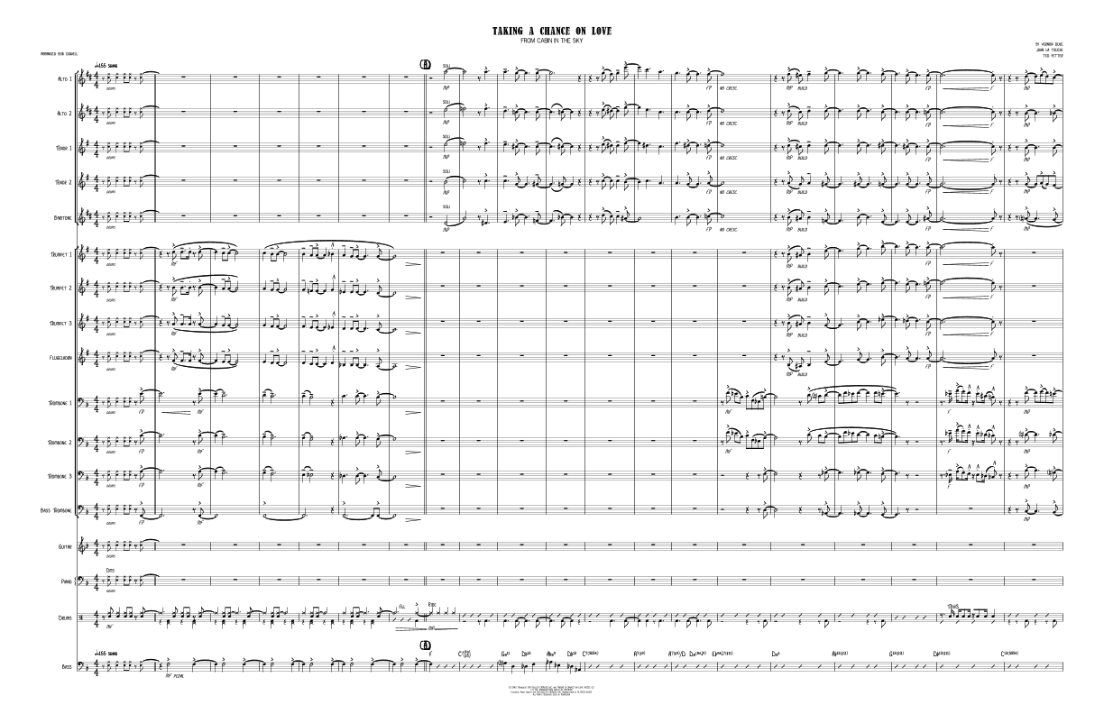 Taking A Chance On Love (arr. Bob Dowell)
