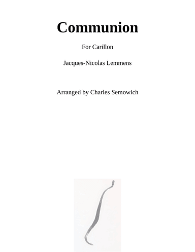 Communion (arr. Charles Semowich)