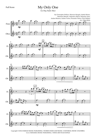 My Only One (no Hay Nadie Mas) (arr. Ottirb Sage)
