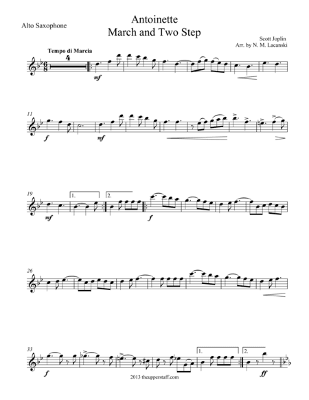Antoinette (arr. Nick Lacanski)