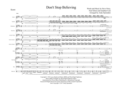 Don't Stop Believin' (arr. Andy sperandeo)