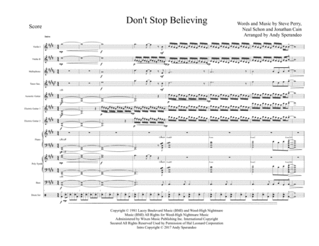 Don't Stop Believin' (arr. Andy sperandeo)