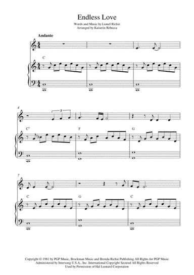 Endless Love (arr. Kaiserin Rebecca)
