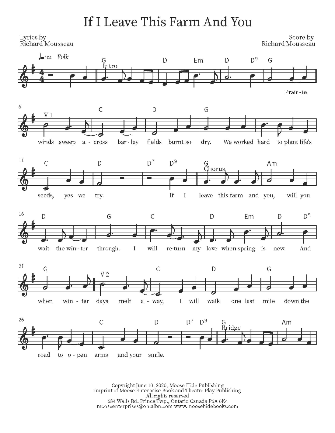 If I Leave This Farm And You