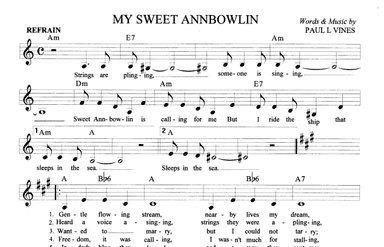 MY SWEET ANNBOWLIN