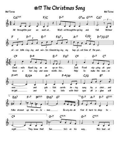 The Christmas Song (chestnuts Roasting On An Open Fire) (arr. John Fries)