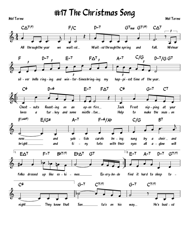 The Christmas Song (chestnuts Roasting On An Open Fire) (arr. John Fries)