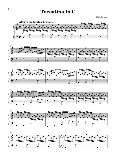 Toccatina in C