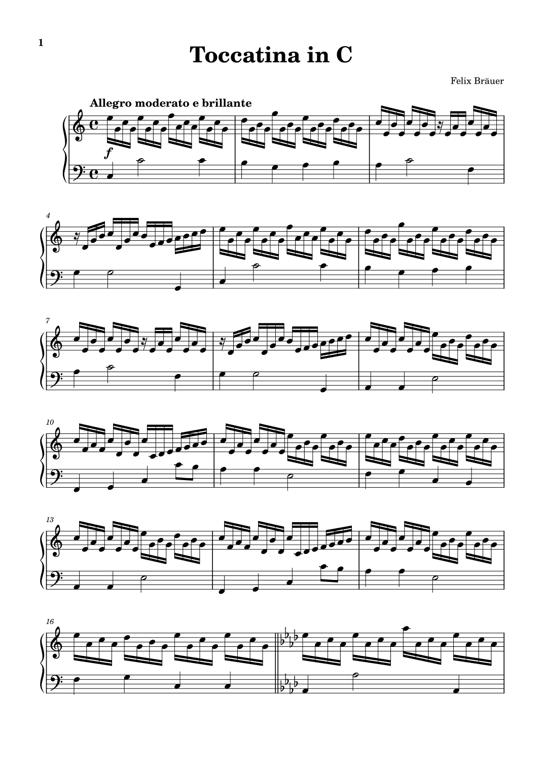 Toccatina in C