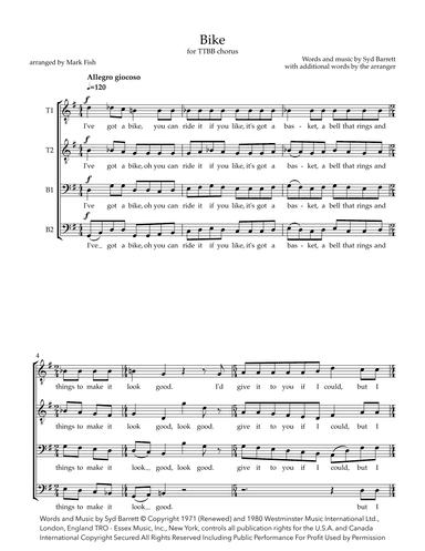 Bike (arr. Mark Fish)