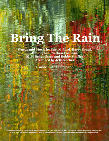 Bring The Rain (arr. Jeff Tincher)