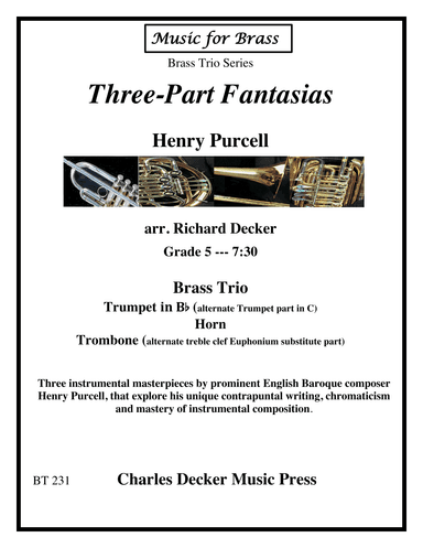 Three-Part Fantasias for Brass Trio (arr. Richard Decker)
