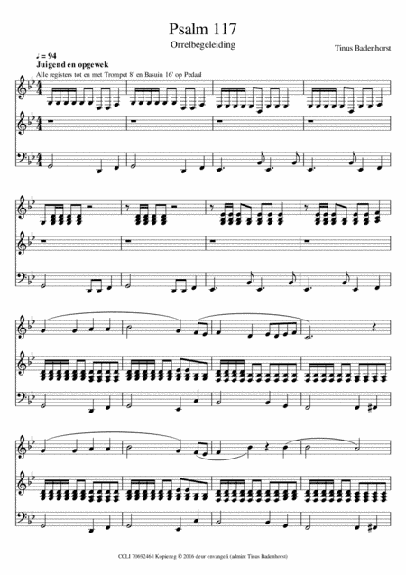 Psalm 117 - Organ Accompaniment
