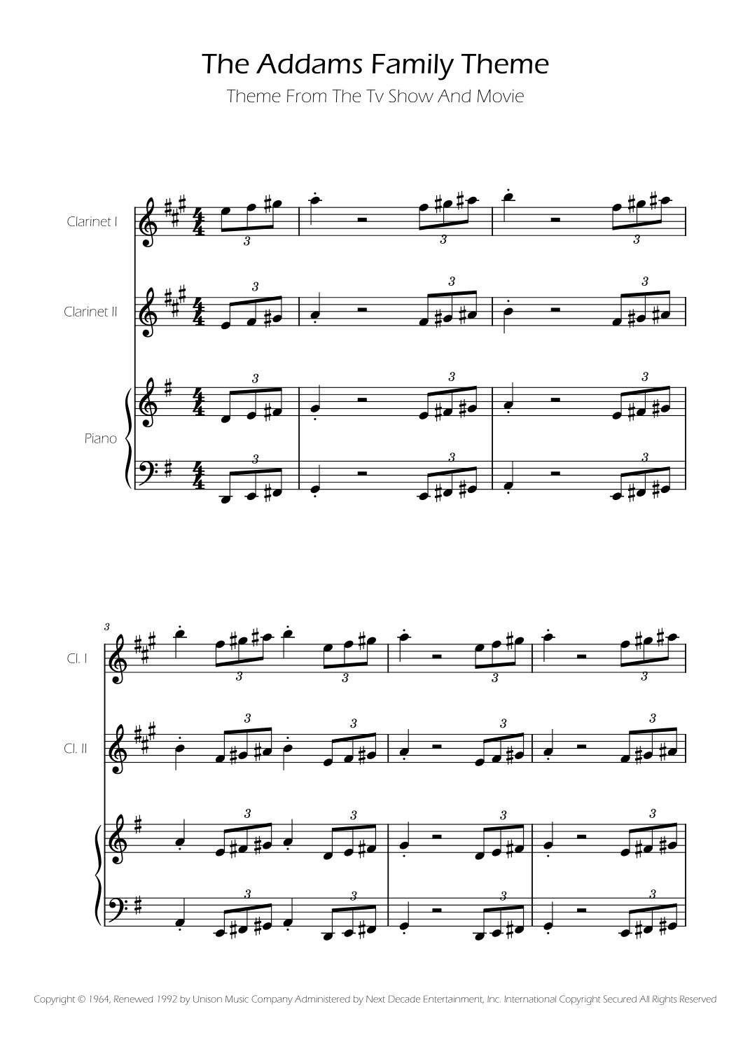 Addams Family Theme (arr. Ygor Nunes)