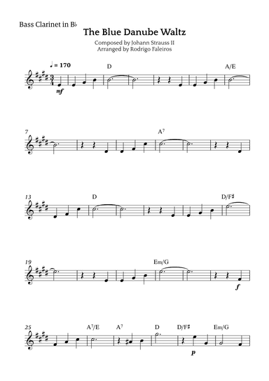 The Blue Danube Waltz (arr. Rodrigo Faleiros)