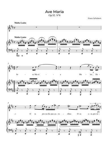 Ave Maria Schubert - Tenor in D (arr. Alex Nunes Rodrigues)