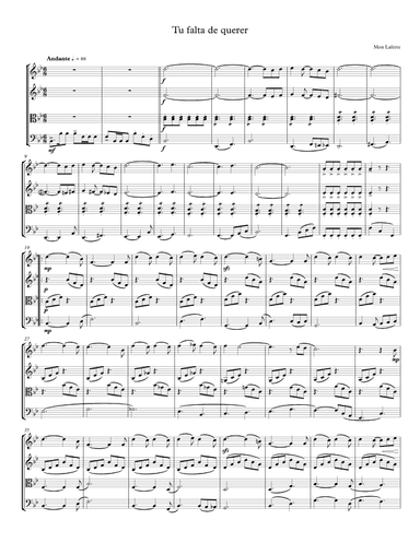 Tu Falta De Querer (arr. Ulises Cabrera)