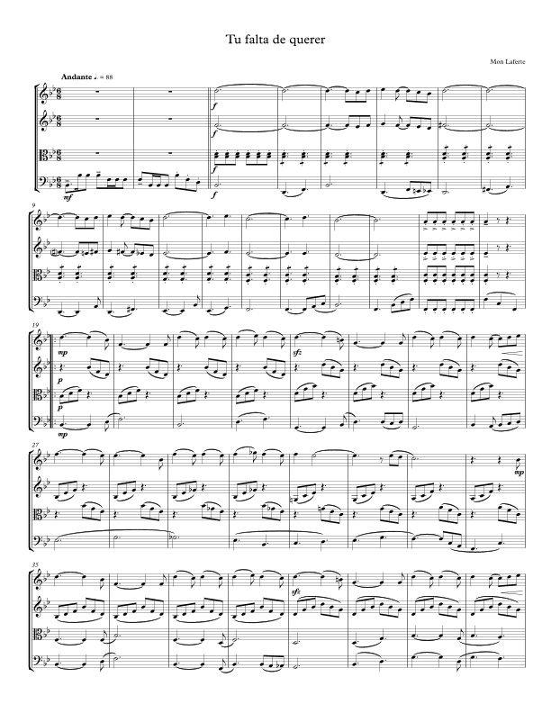 Tu Falta De Querer (arr. Ulises Cabrera)