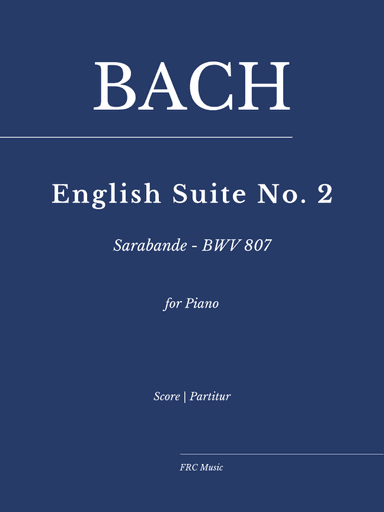 JS Bach: English Suite II - Sarabande - BWV 807- As played by Ivo POGORELICH (arr. Flavio Regis Cunha)