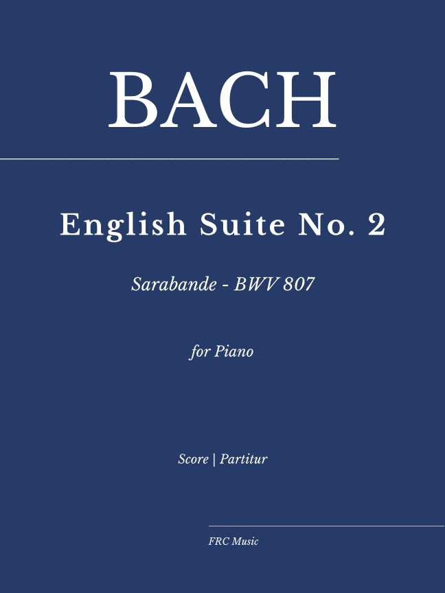 JS Bach: English Suite II - Sarabande - BWV 807- As played by Ivo POGORELICH (arr. Flavio Regis Cunha)