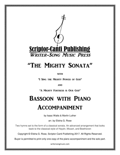 (I Sing The Mighty Power Of God & A Mighty Fortress Is Our God) The Mighty Sonata - Bassoon (arr. Elisha G. Rose)