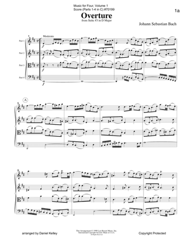 Music for Four, Volume 1 Score (arr. Last Resort Music Publishing)