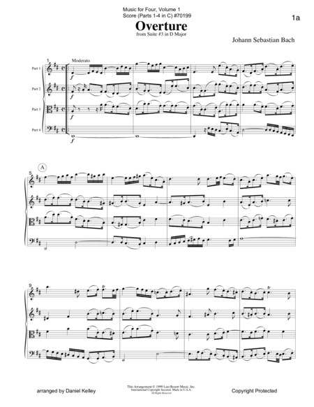 Music for Four, Volume 1 Score (arr. Last Resort Music Publishing)