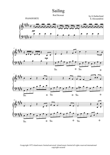 Sailing (arr. Ester Alessandrini)